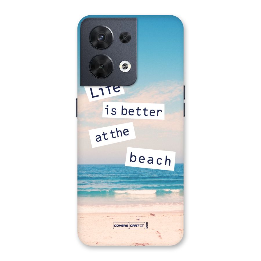 Life is better at the Beach Back Case for Oppo Reno8 5G
