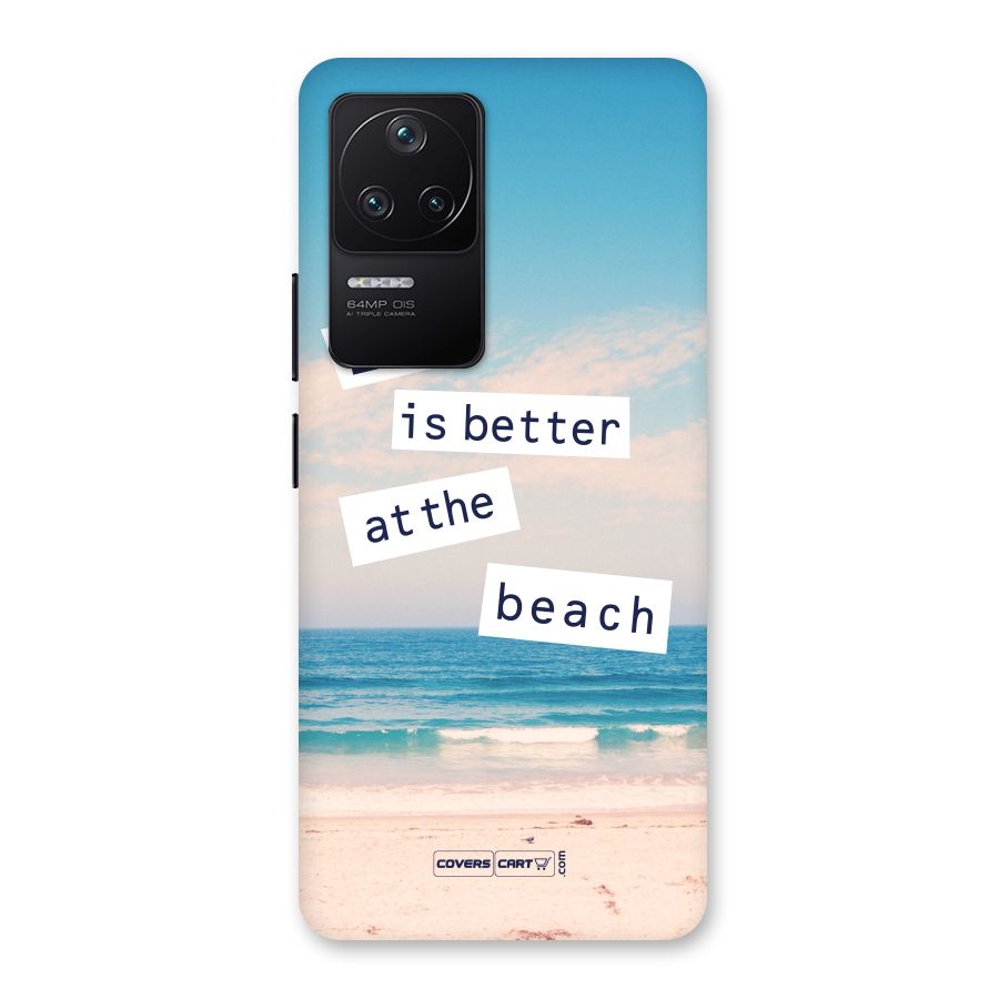 Life is better at the Beach Back Case for Poco F4 5G