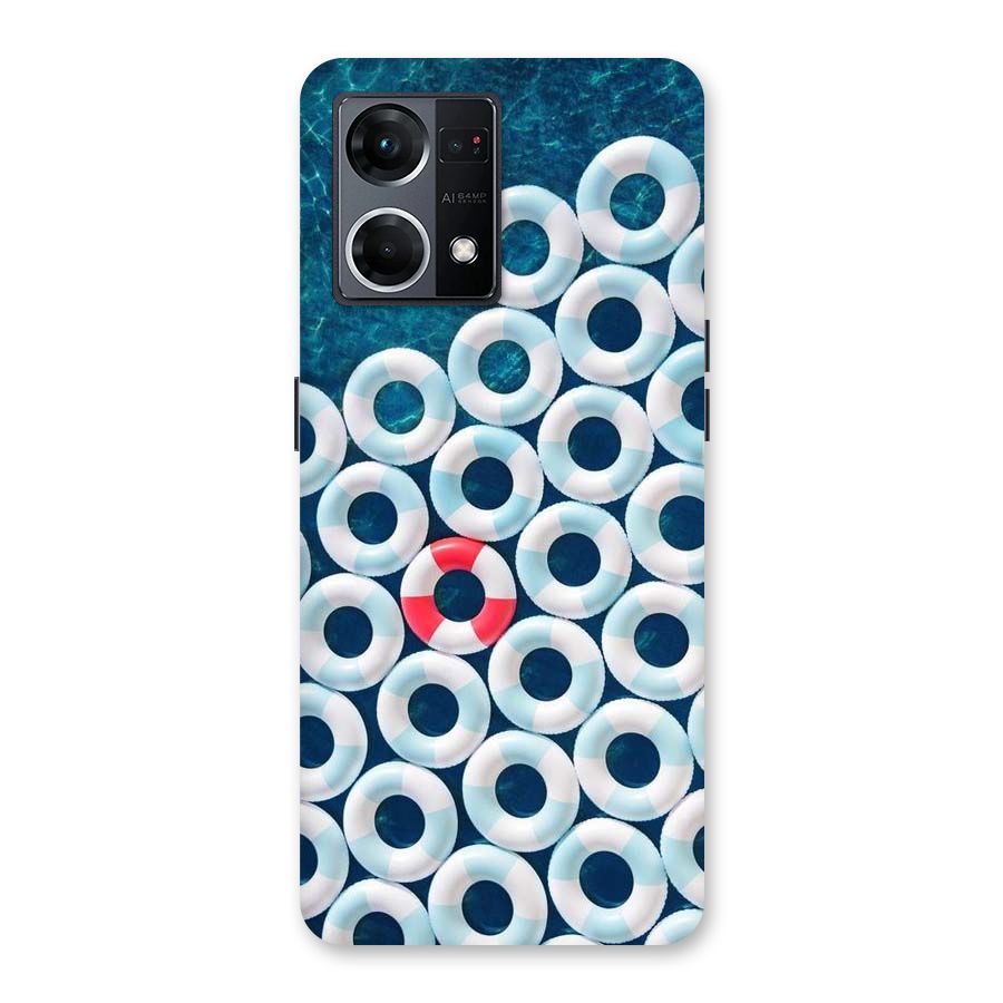 Light Blue Allure Glass Back Case for Oppo F21 Pro 5G