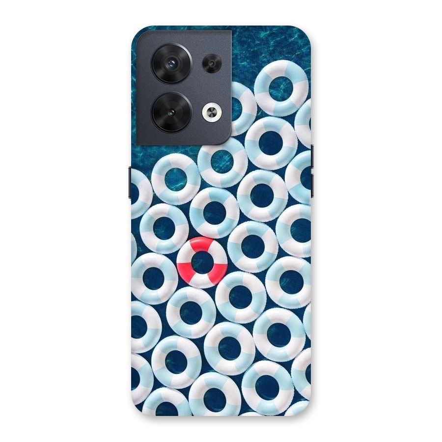 Light Blue Allure Back Case for Oppo Reno8 5G