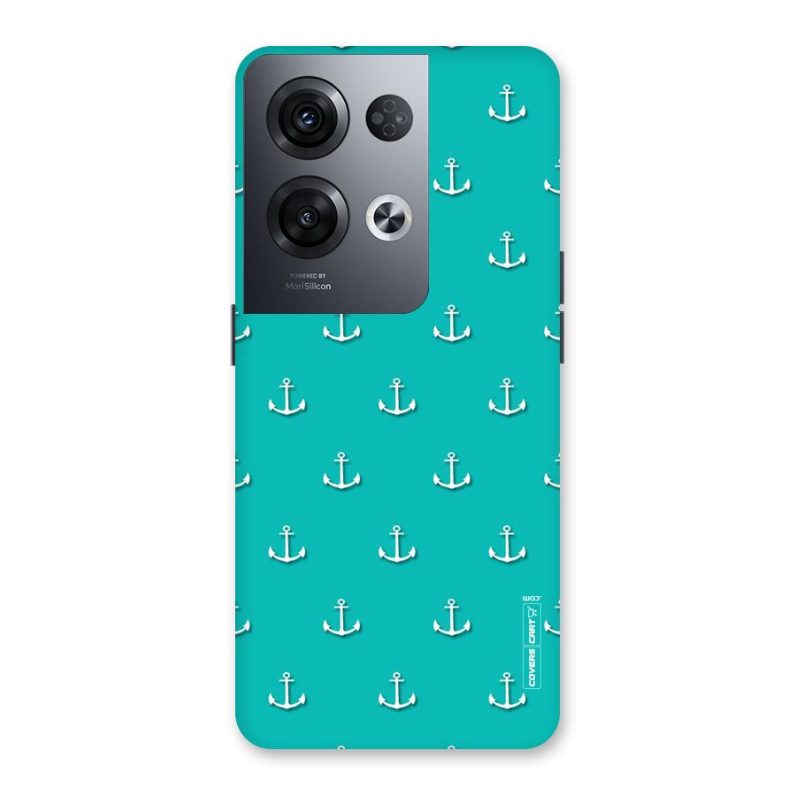 Light Blue Anchor Back Case for Oppo Reno8 Pro 5G