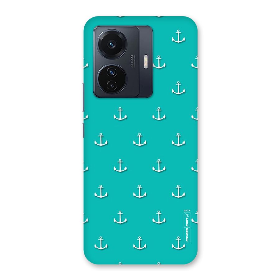 Light Blue Anchor Back Case for Vivo T1 Pro