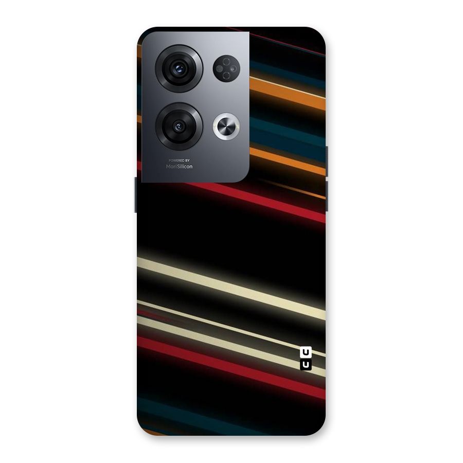 Light Diagonal Stripes Back Case for Oppo Reno8 Pro 5G