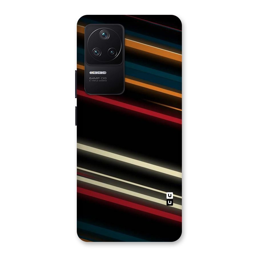 Light Diagonal Stripes Back Case for Poco F4 5G