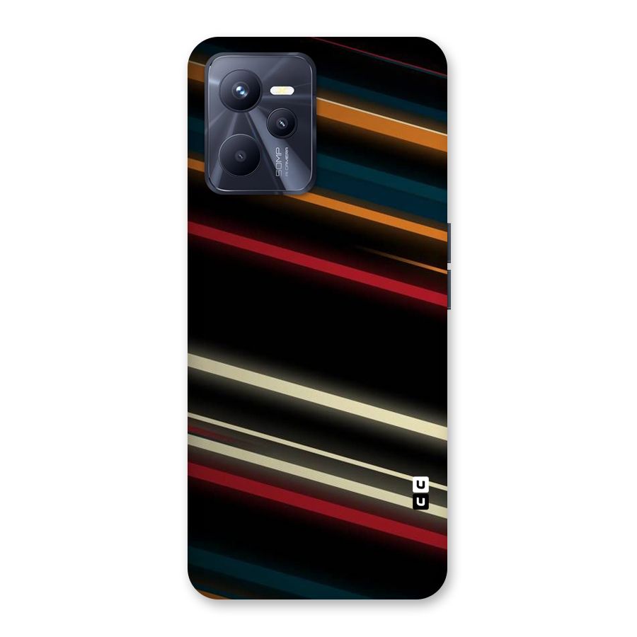 Light Diagonal Stripes Back Case for Realme C35