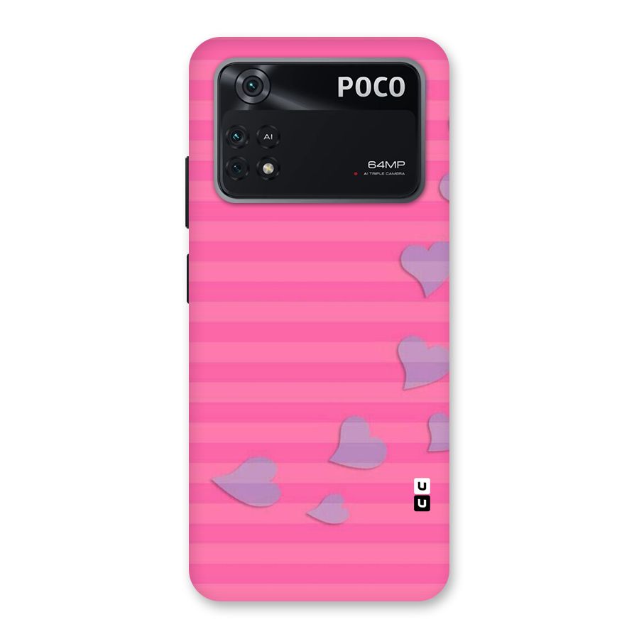Light Heart Stripes Back Case for Poco M4 Pro 4G