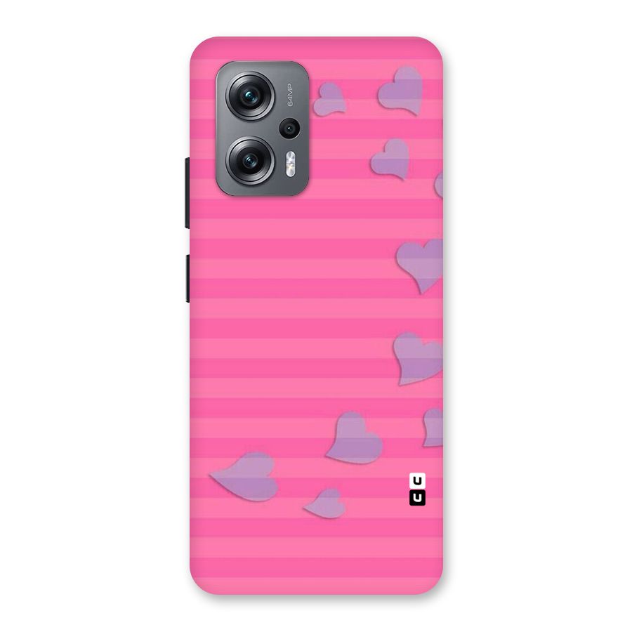 Light Heart Stripes Back Case for Redmi K50i