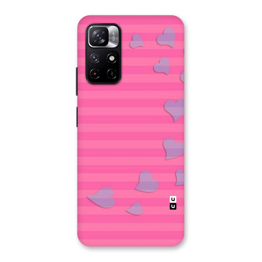 Light Heart Stripes Back Case for Redmi Note 11T 5G