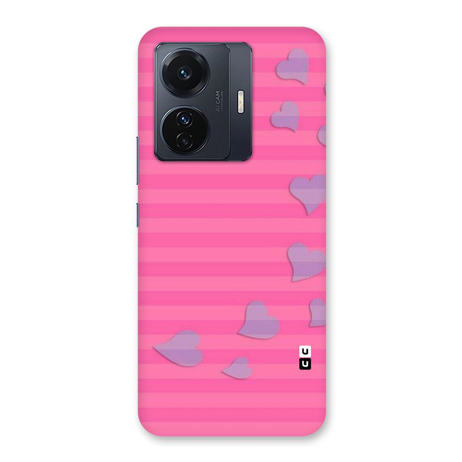 Light Heart Stripes Back Case for Vivo T1 Pro
