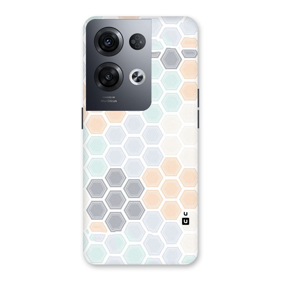 Light Hexagons Back Case for Oppo Reno8 Pro 5G
