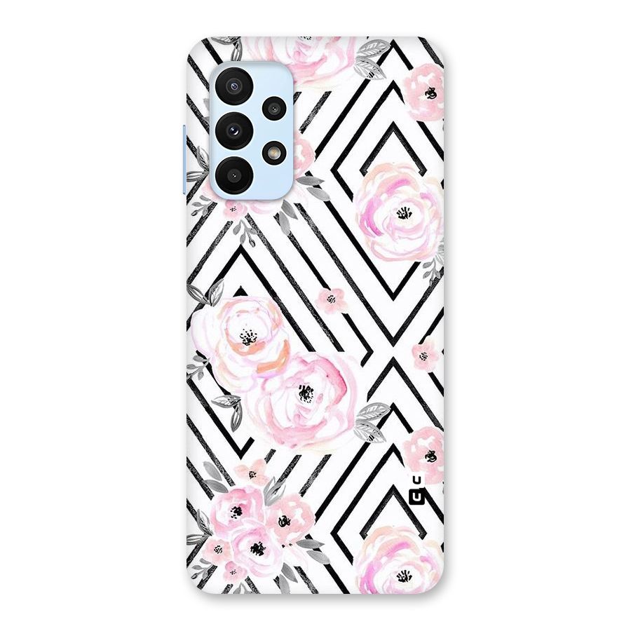 Light Pastel Flowers Design Back Case for Galaxy A23