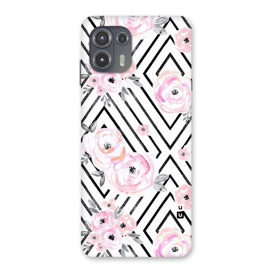Light Pastel Flowers Design Back Case for Motorola Edge 20 Fusion