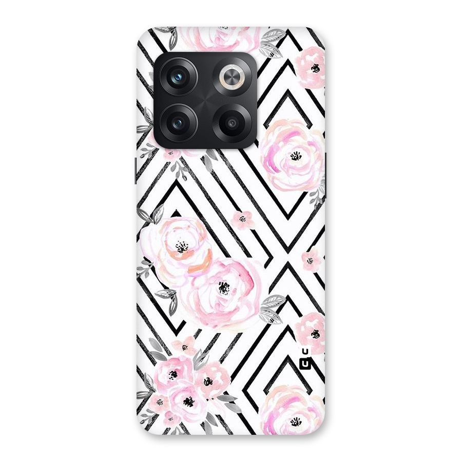 Light Pastel Flowers Design Back Case for OnePlus 10T