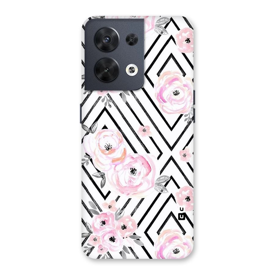 Light Pastel Flowers Design Back Case for Oppo Reno8 5G