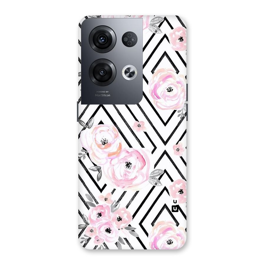 Light Pastel Flowers Design Back Case for Oppo Reno8 Pro 5G