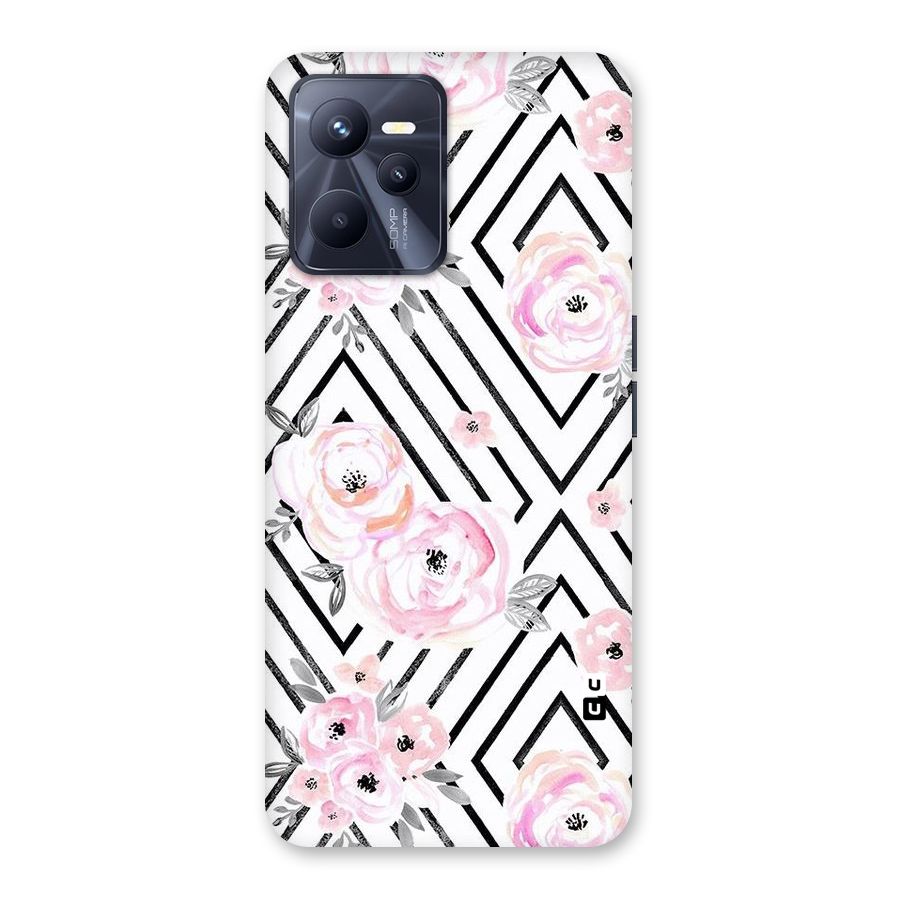 Light Pastel Flowers Design Back Case for Realme C35