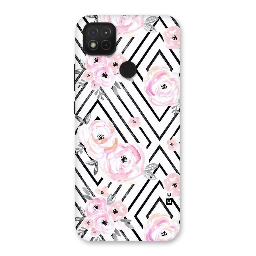 Light Pastel Flowers Design Back Case for Redmi 9 Activ