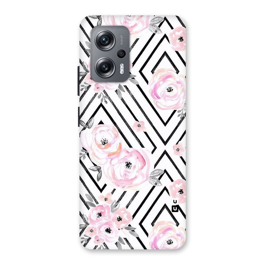 Light Pastel Flowers Design Back Case for Redmi K50i