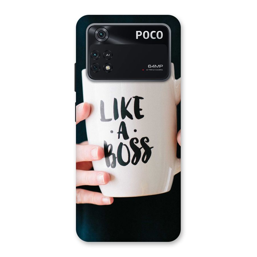 Like a Boss Back Case for Poco M4 Pro 4G