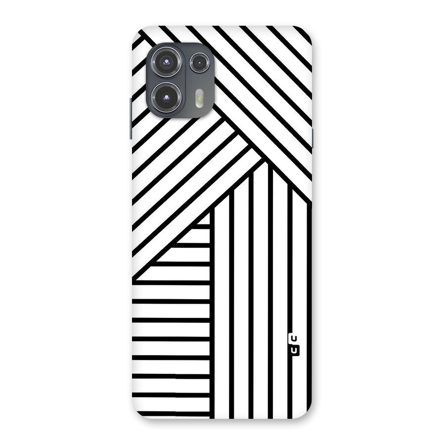 Lines Pattern Stripes Back Case for Motorola Edge 20 Fusion