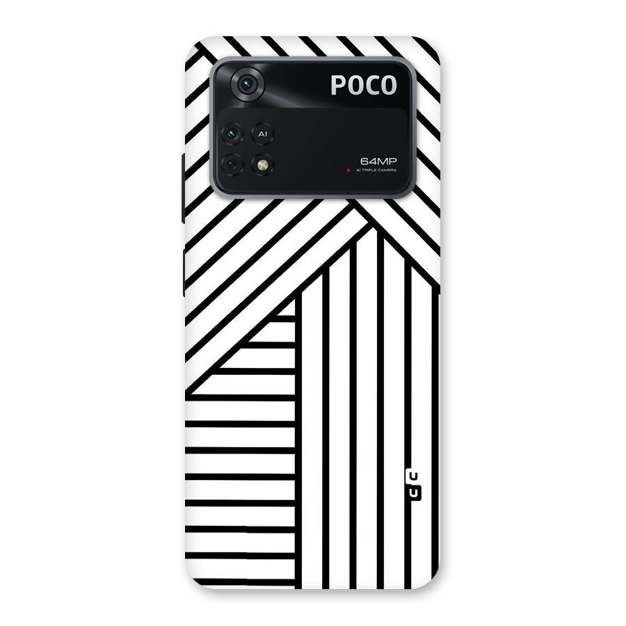 Lines Pattern Stripes Back Case for Poco M4 Pro 4G