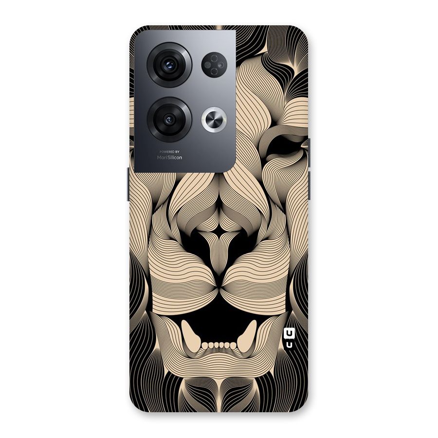 Lion Shape Design Back Case for Oppo Reno8 Pro 5G