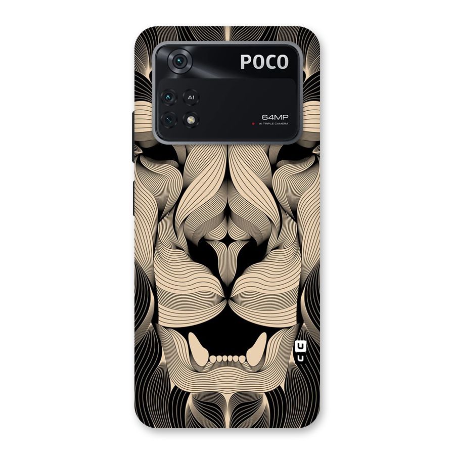 Lion Shape Design Back Case for Poco M4 Pro 4G
