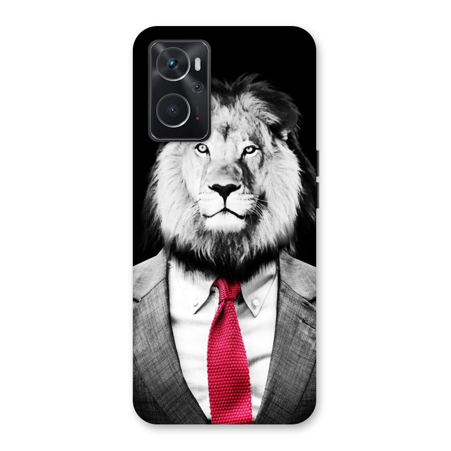 Lion with Red Tie Back Case for Oppo K10 4G
