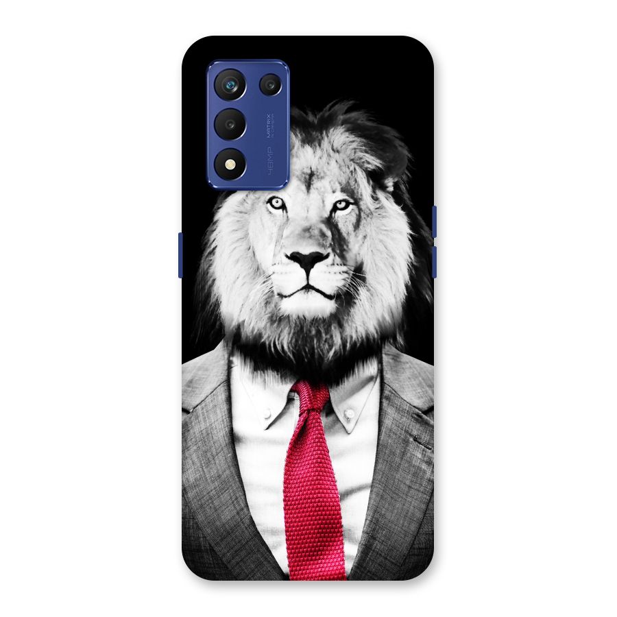 Lion with Red Tie Back Case for Realme 9 5G Speed