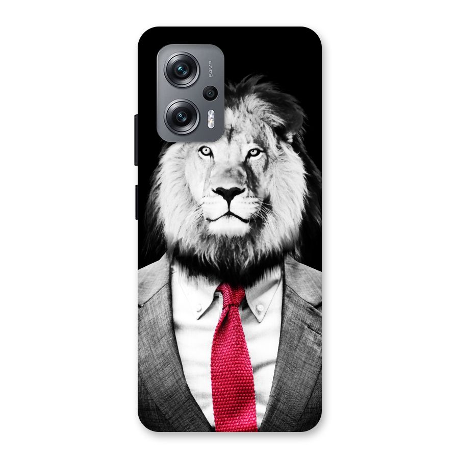 Lion with Red Tie Back Case for Redmi K50i