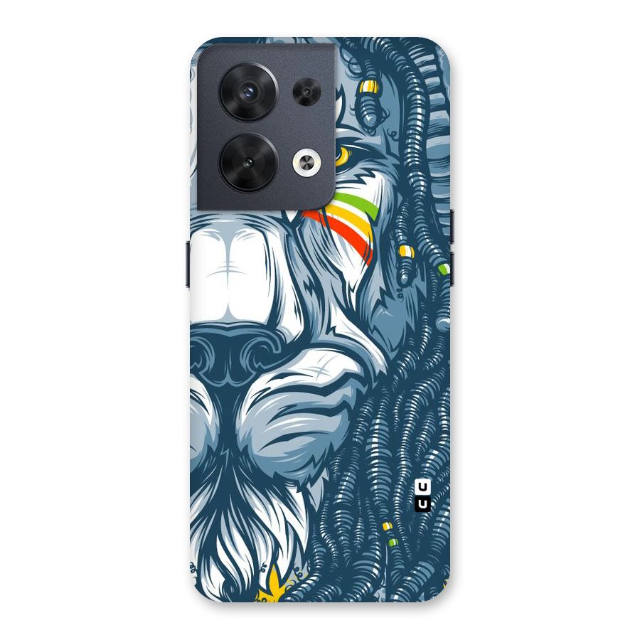 Lionic Face Back Case for Oppo Reno8 5G