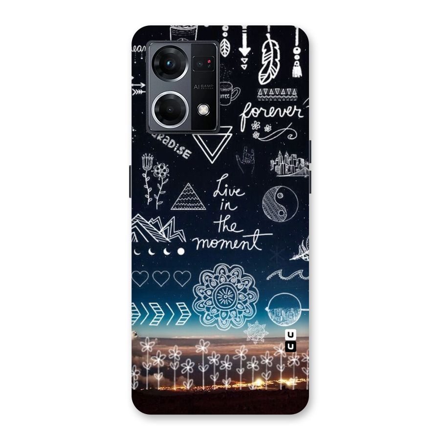 Live In The Moment Glass Back Case for Oppo F21 Pro 5G
