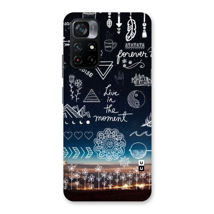 Live In The Moment Back Case for Poco M4 Pro 5G