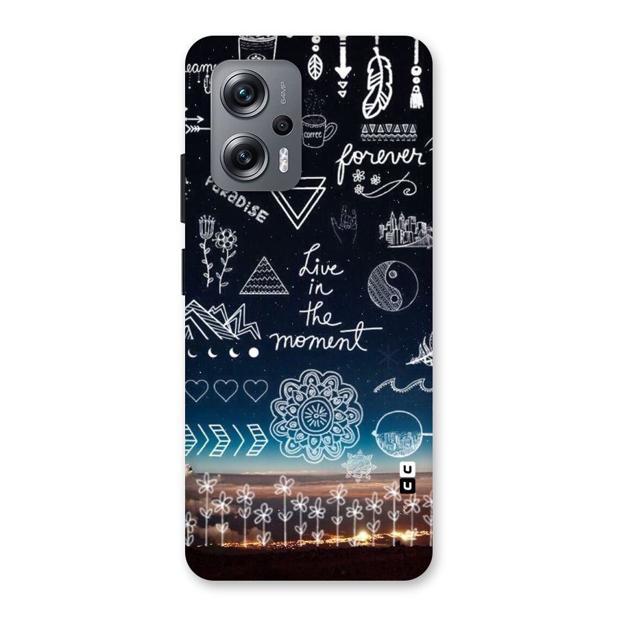 Live In The Moment Back Case for Redmi K50i