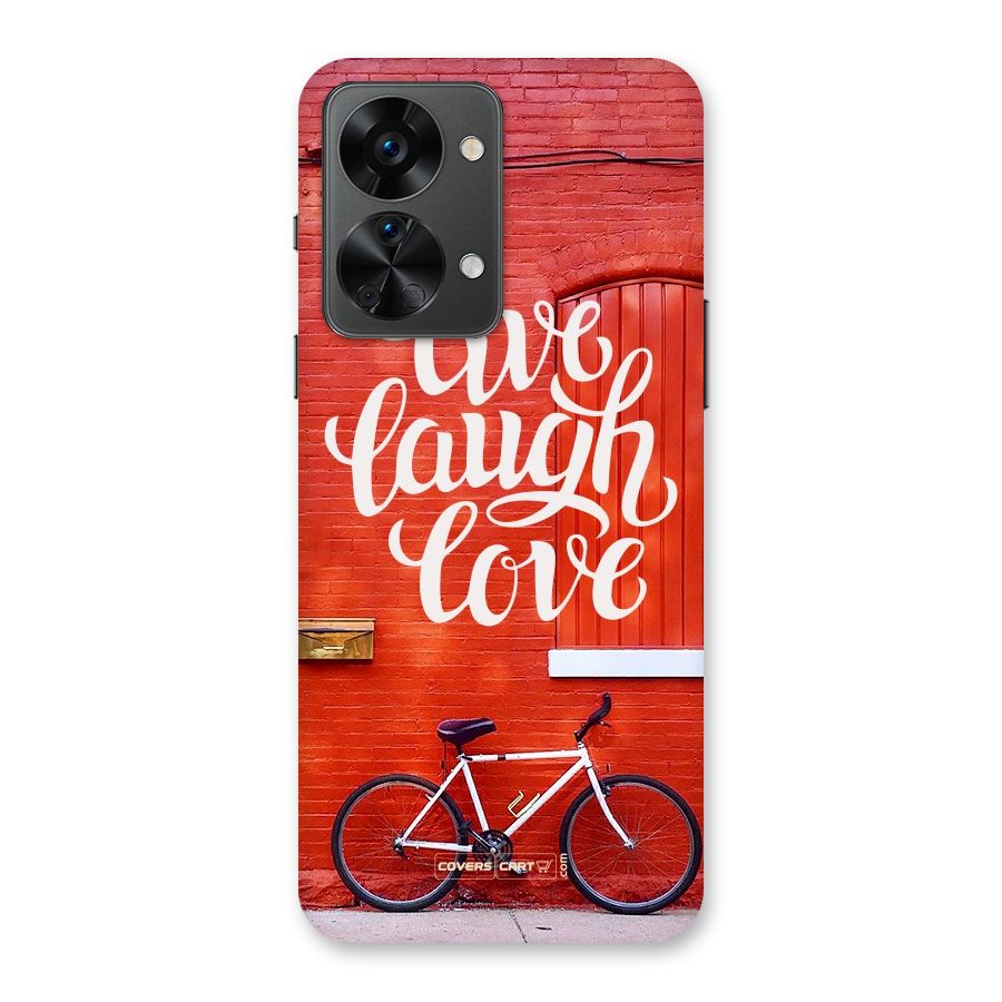 Live Laugh Love Back Case for OnePlus Nord 2T
