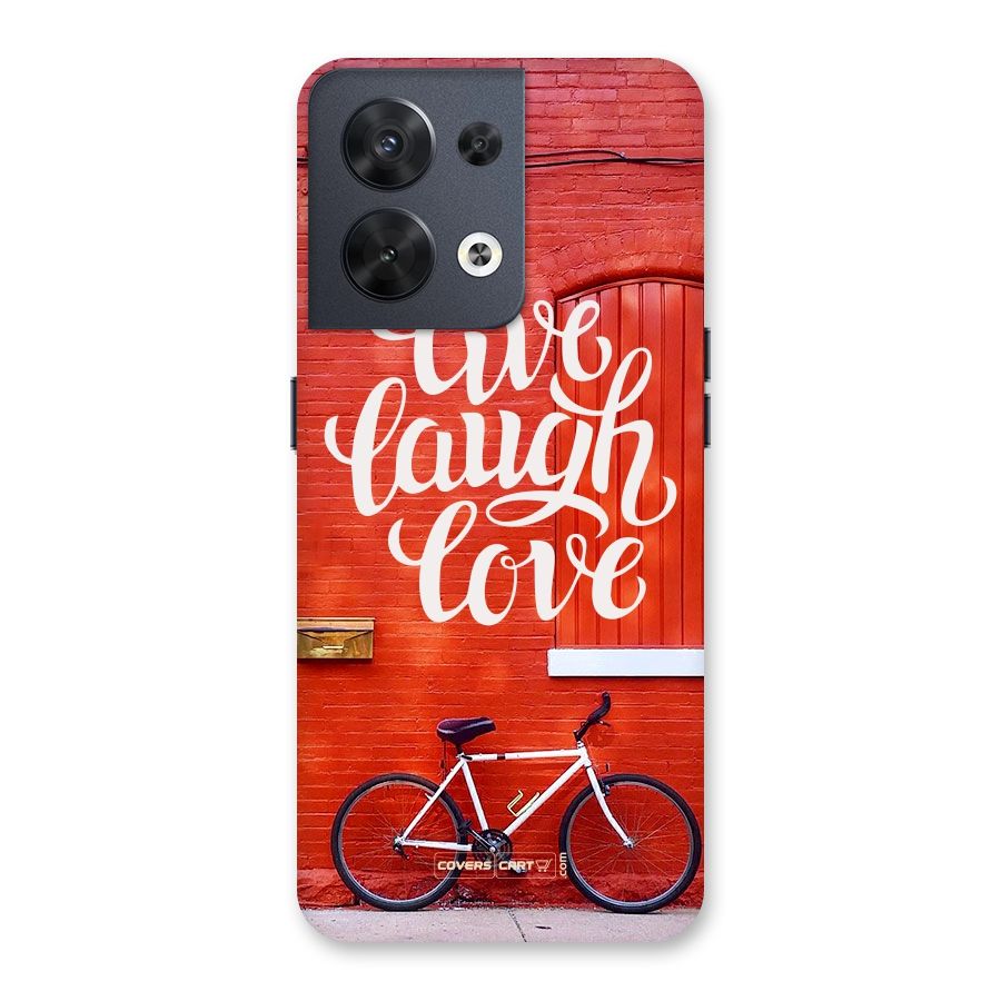 Live Laugh Love Back Case for Oppo Reno8 5G