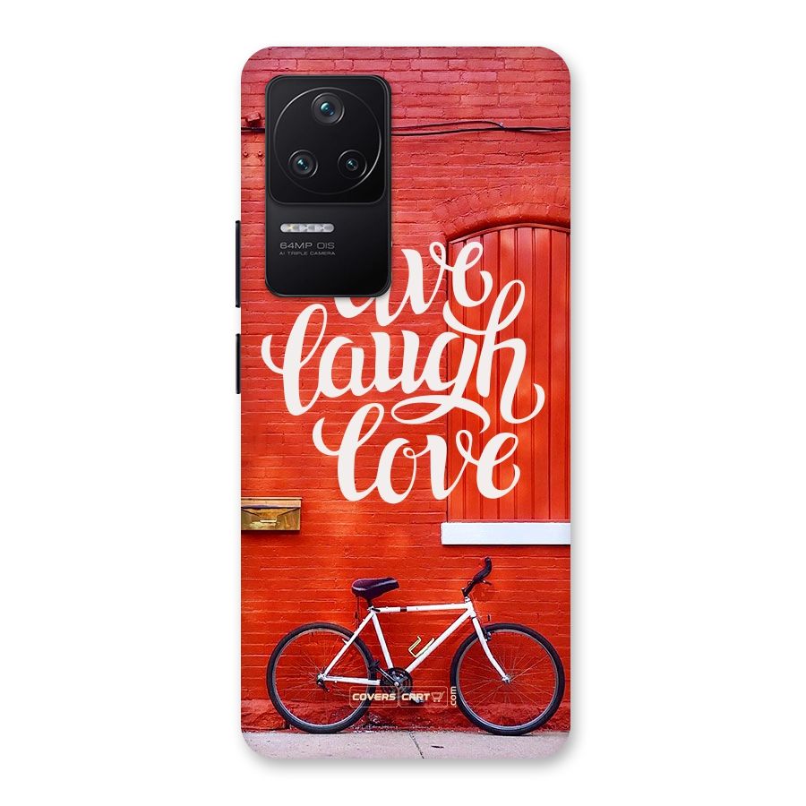 Live Laugh Love Back Case for Poco F4 5G