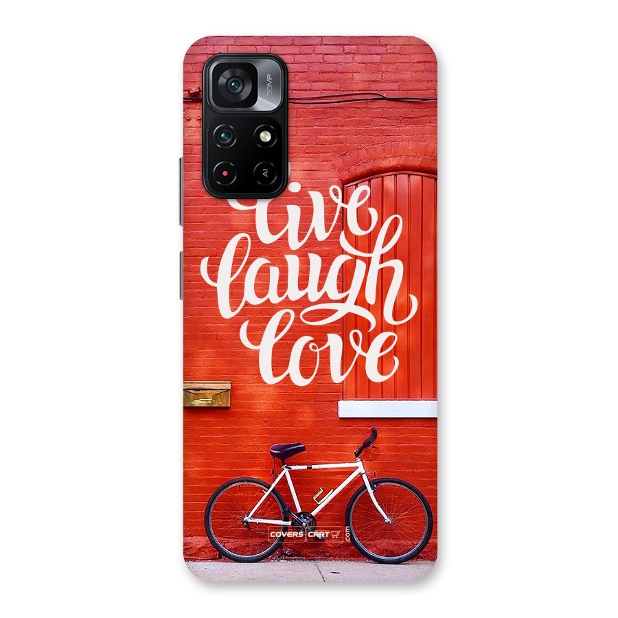 Live Laugh Love Back Case for Poco M4 Pro 5G