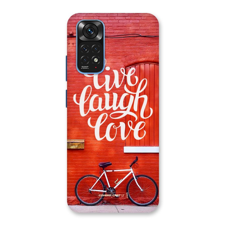 Live Laugh Love Back Case for Redmi Note 11S