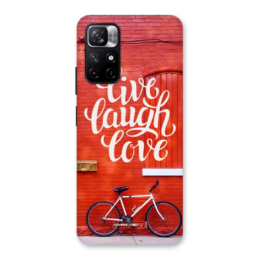 Live Laugh Love Back Case for Redmi Note 11T 5G