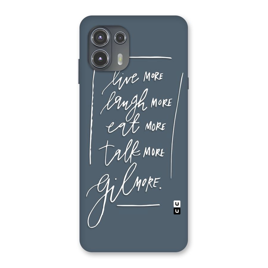 Live Laugh More Back Case for Motorola Edge 20 Fusion