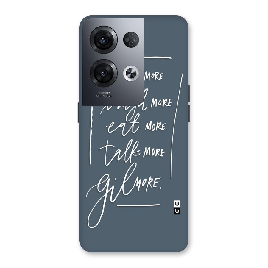 Live Laugh More Back Case for Oppo Reno8 Pro 5G