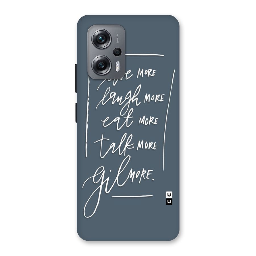 Live Laugh More Back Case for Redmi K50i