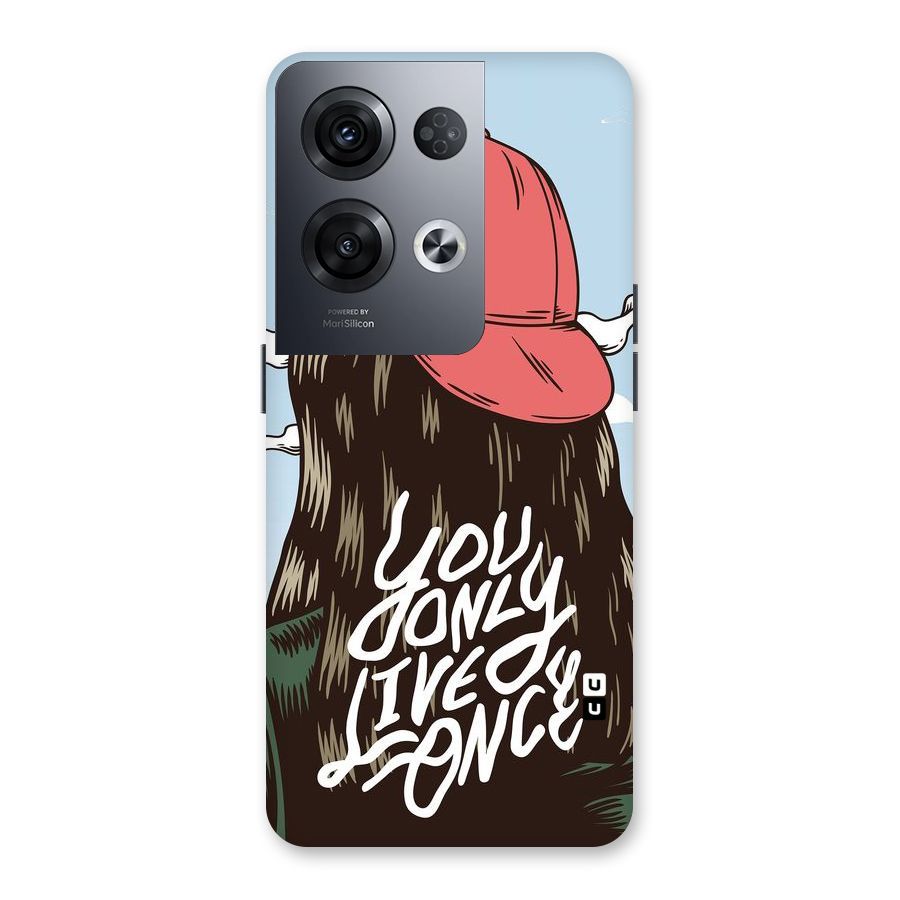 Live Once Back Case for Oppo Reno8 Pro 5G