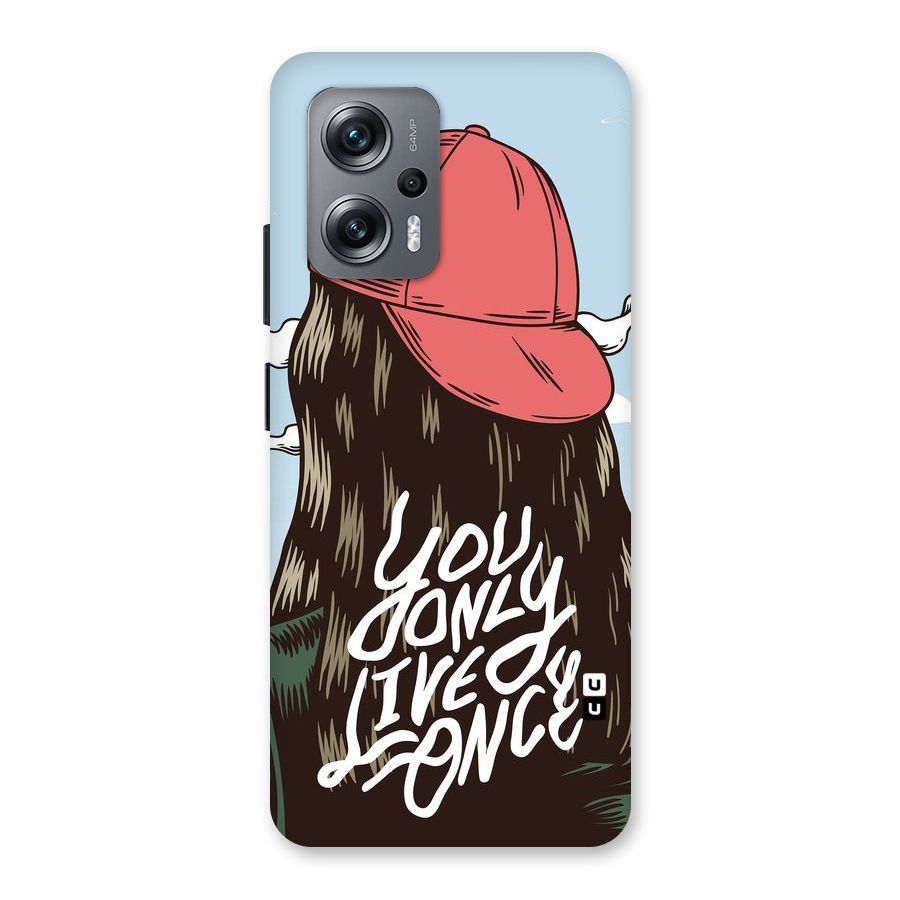 Live Once Back Case for Redmi K50i