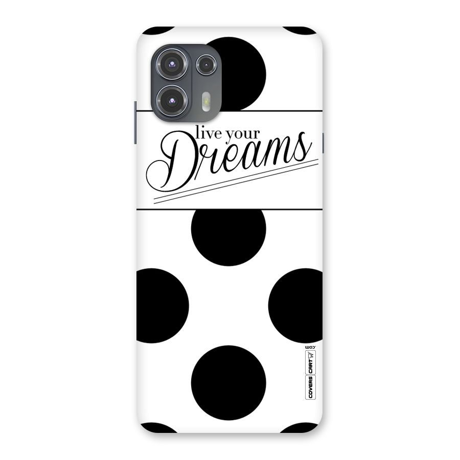 Live Your Dreams Back Case for Motorola Edge 20 Fusion