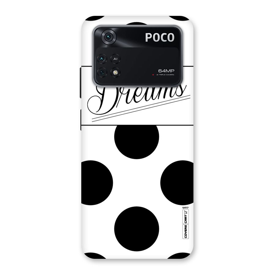 Live Your Dreams Back Case for Poco M4 Pro 4G