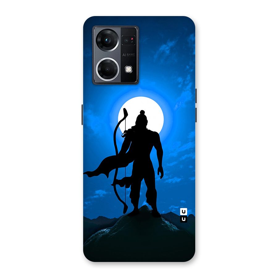 Lord Ram Illustration Glass Back Case for Oppo F21 Pro 5G