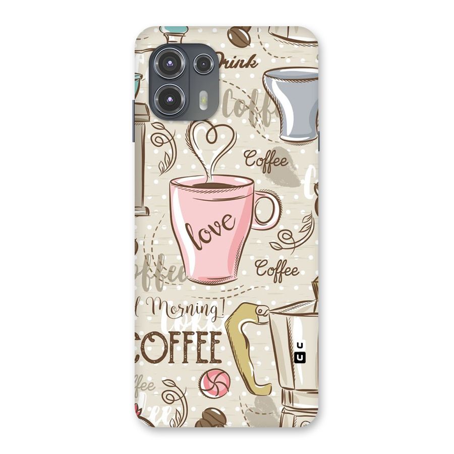 Love Coffee Design Back Case for Motorola Edge 20 Fusion
