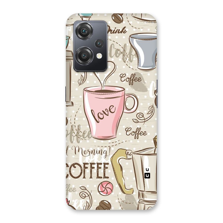 Love Coffee Design Back Case for OnePlus Nord CE 2 Lite 5G